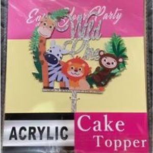 Wild One Acrylic Cake Topper